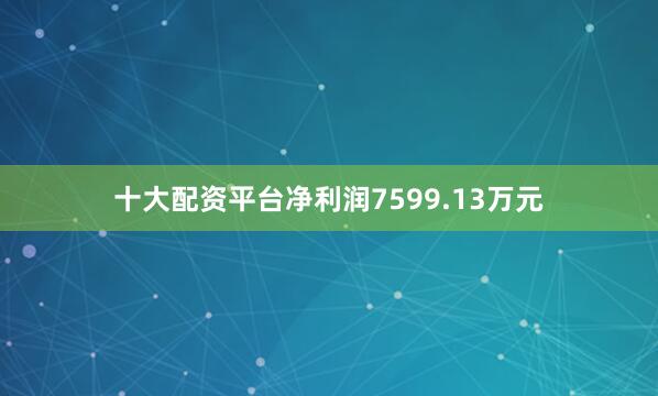 十大配资平台净利润7599.13万元
